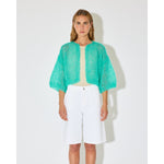 MOHAIR LIGHT SHORT SLEEVE CARDIGAN MAIAMI