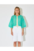 MOHAIR LIGHT SHORT SLEEVE CARDIGAN MAIAMI