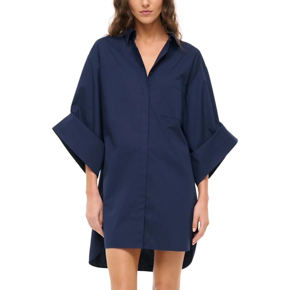 Staud Nico Dress Navy – Primm's