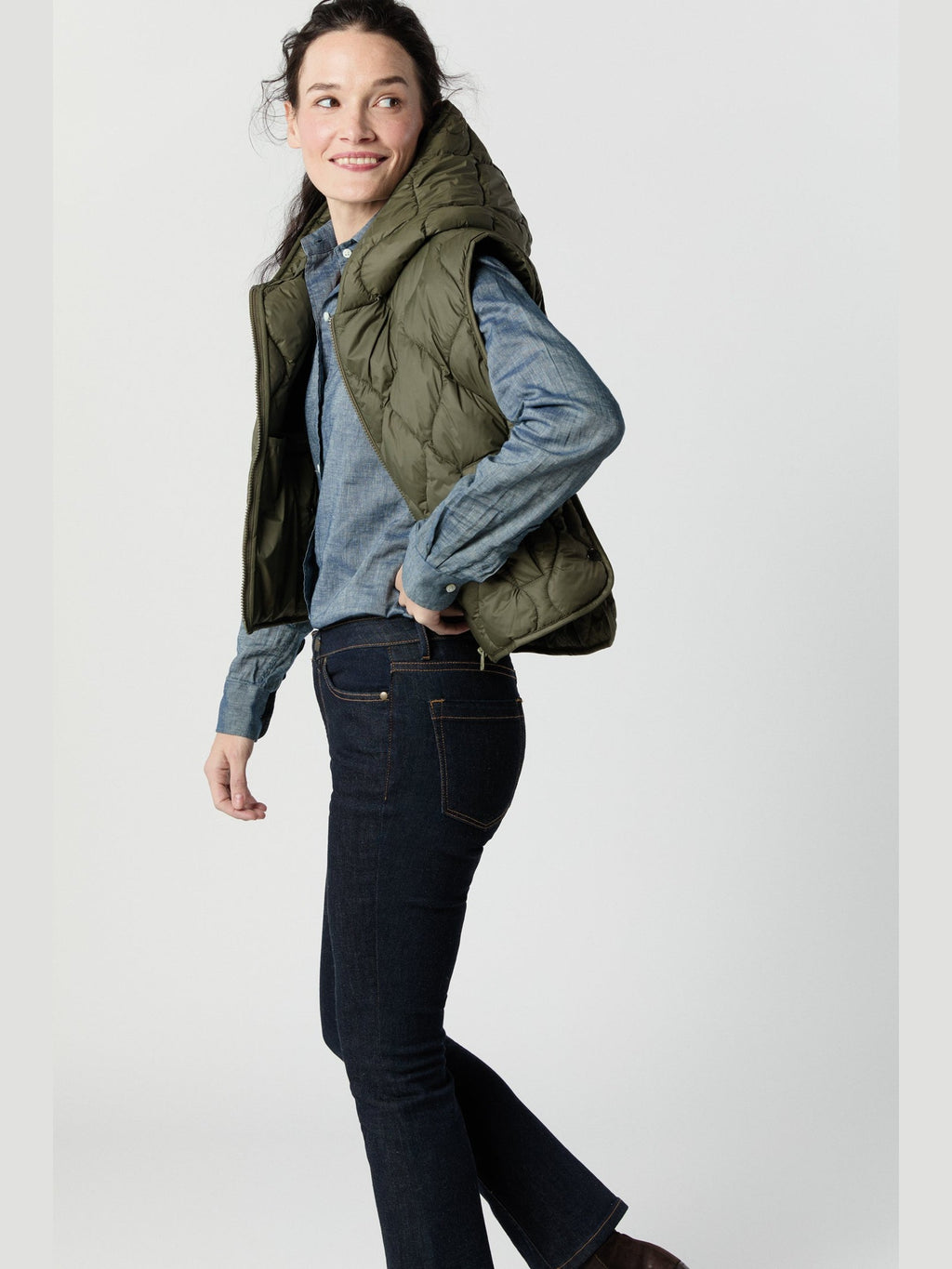 Jenny Cashball Hooded Vest Mashburn