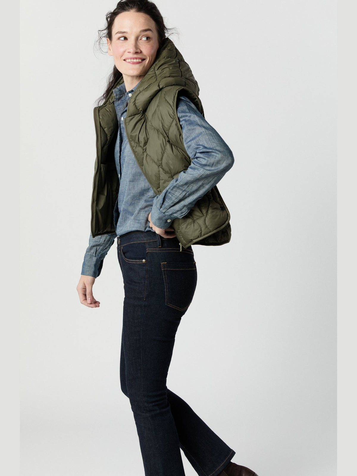 Jenny Cashball Hooded Vest Mashburn