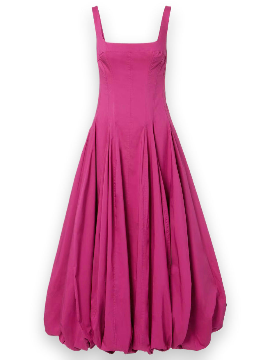 HALLY COTTON BUBBLE MIDI DRESS Simkhai