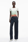 Phillip Lim - Light Weight Button Up Tee with Dip Dye Phillip Lim