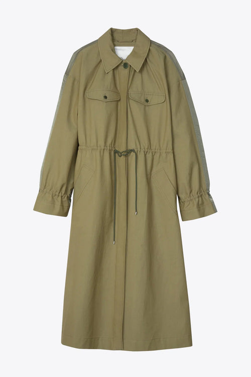 Phillip Lim - Blouson Trench Coat With Nylon Combo Phillip Lim