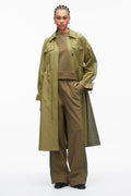 Phillip Lim - Blouson Trench Coat With Nylon Combo Phillip Lim