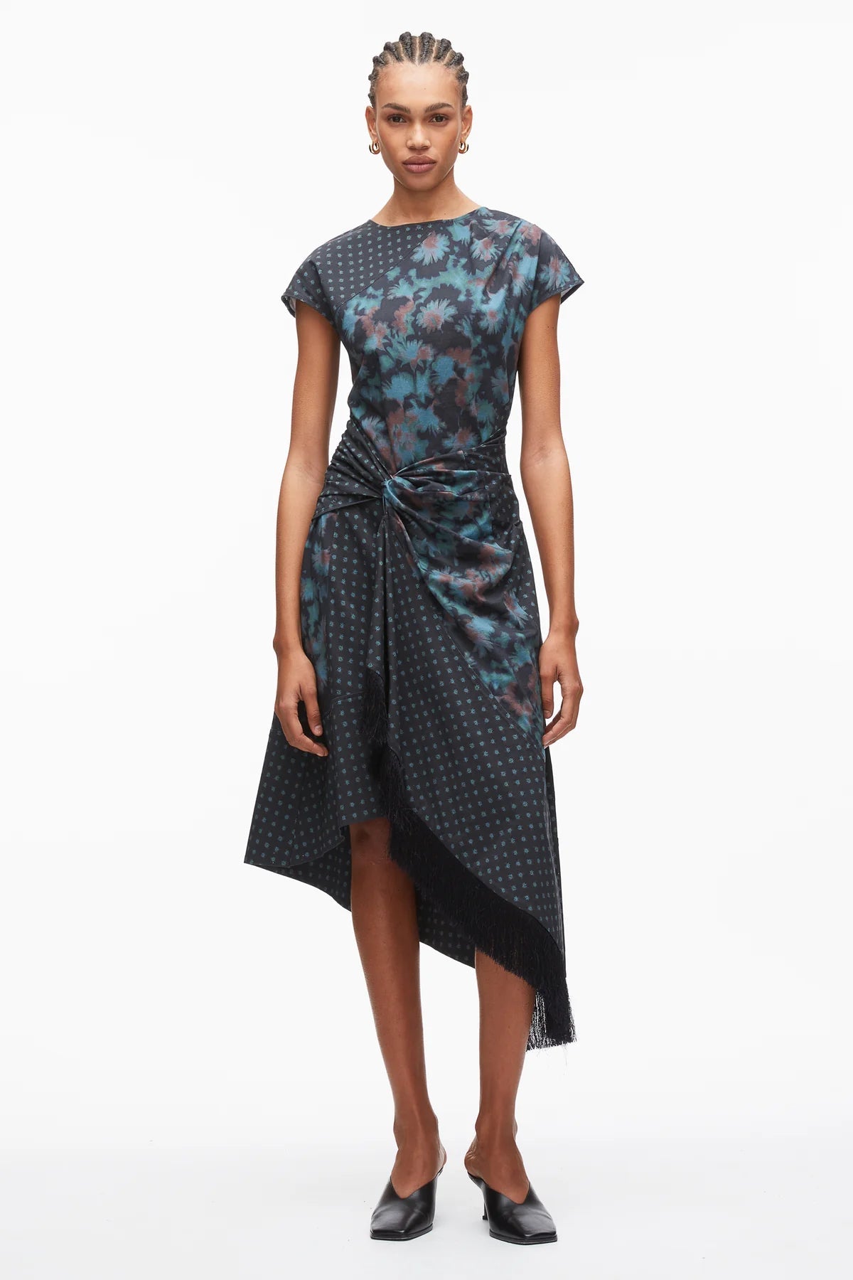 Phillip Lim - Desert Flower Layered Midi Dress with Fringe Phillip Lim