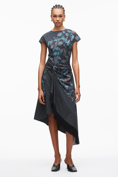 Phillip Lim - Desert Flower Layered Midi Dress with Fringe Phillip Lim