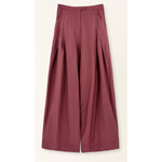 Lecce Wide Leg Pant in Merlot