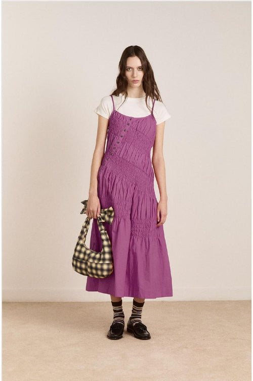LYRA MIDI DRESS - MAGENTA Damson Madder
