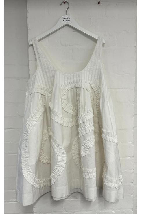 STELLA MINI DRESS - WHITE Damson Madder