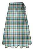 JOSIE MIDI SKIRT - PICNIC CHECK Damson Madder