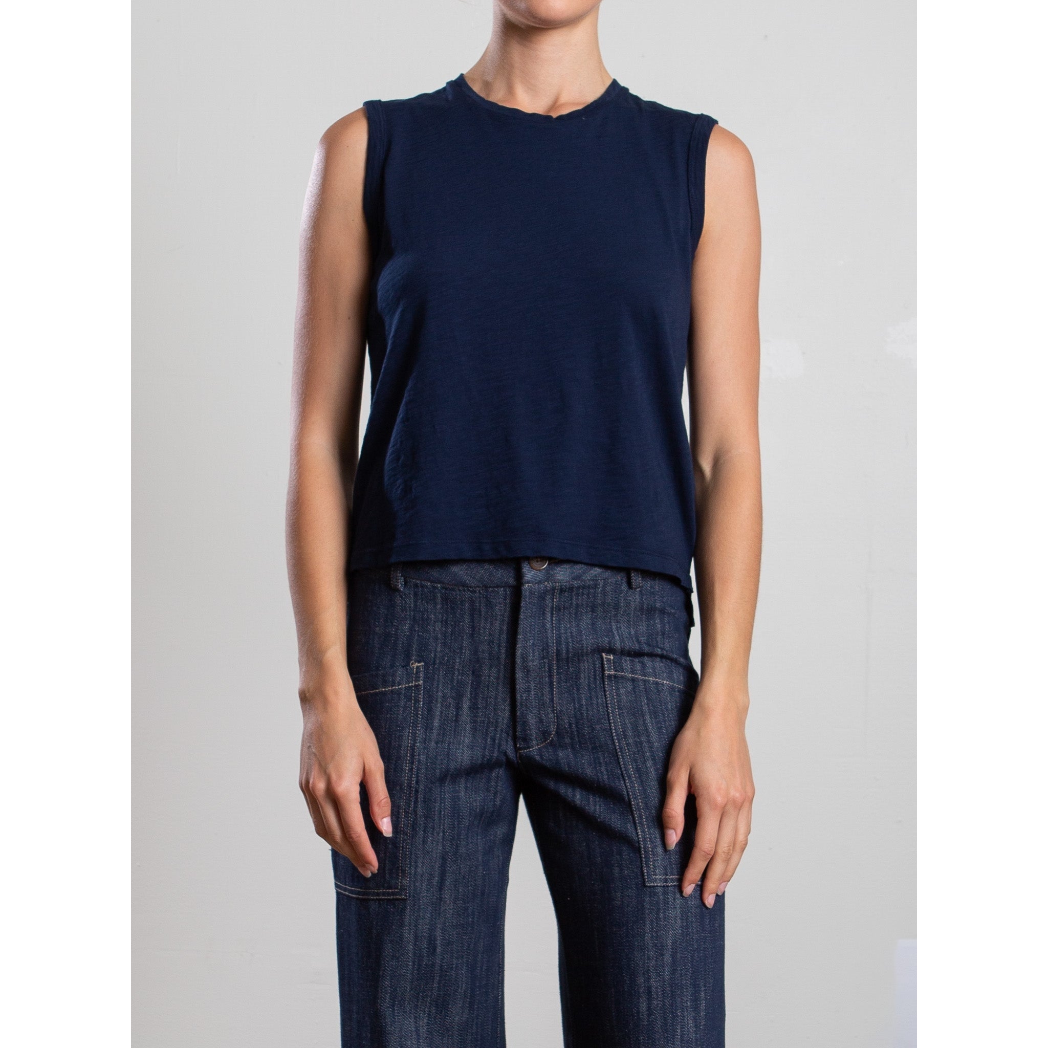 Ava Tank in Supima Slub Pharaoh