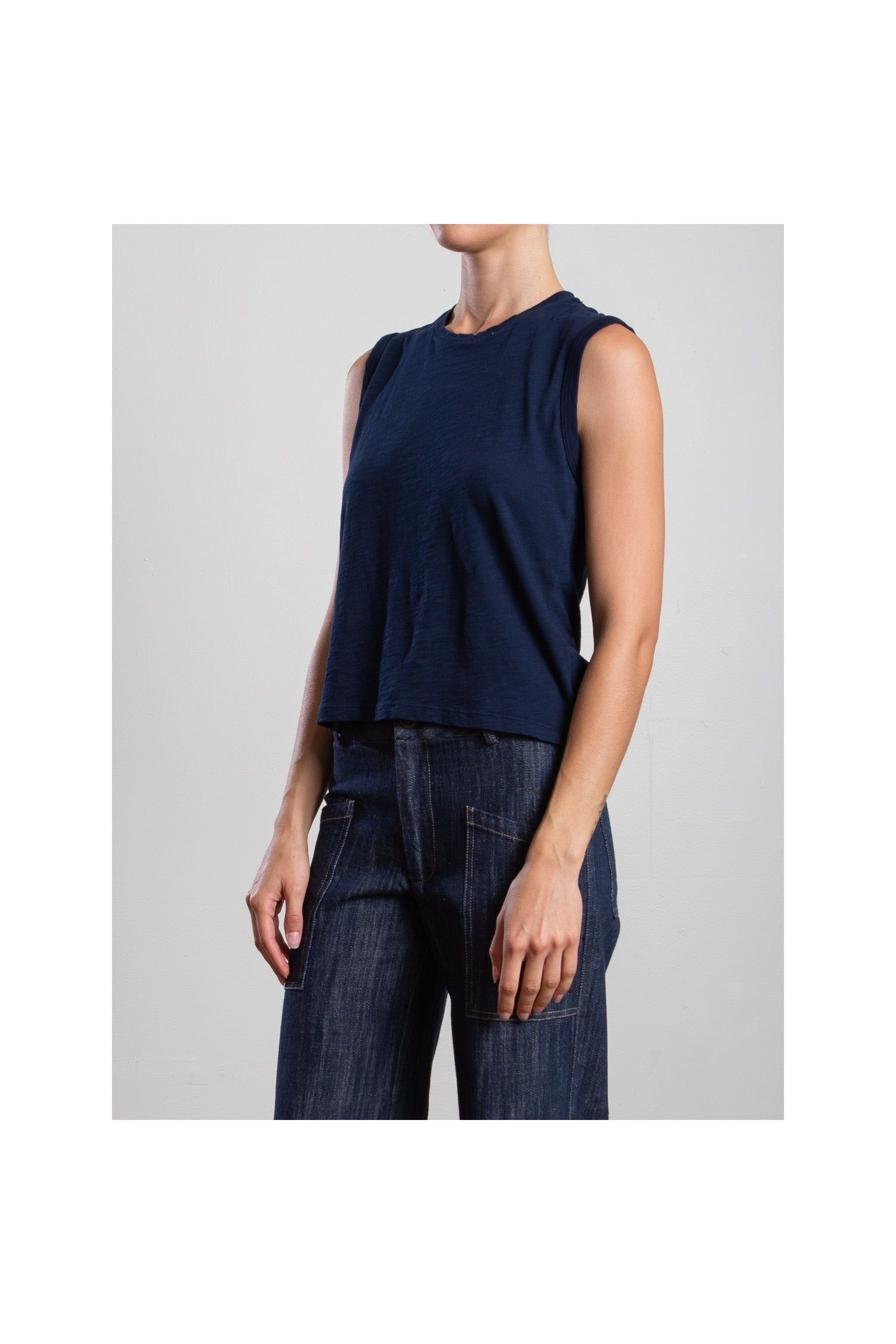 Ava Tank in Supima Slub Pharaoh