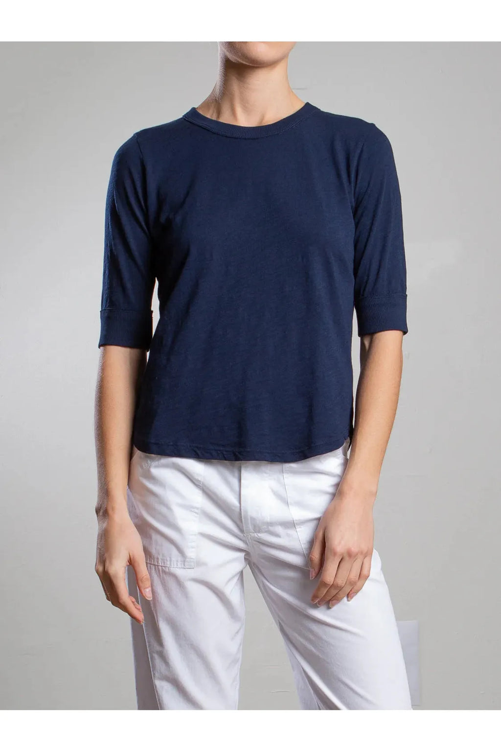Giada Slim Tee in Supima Slub Pharaoh