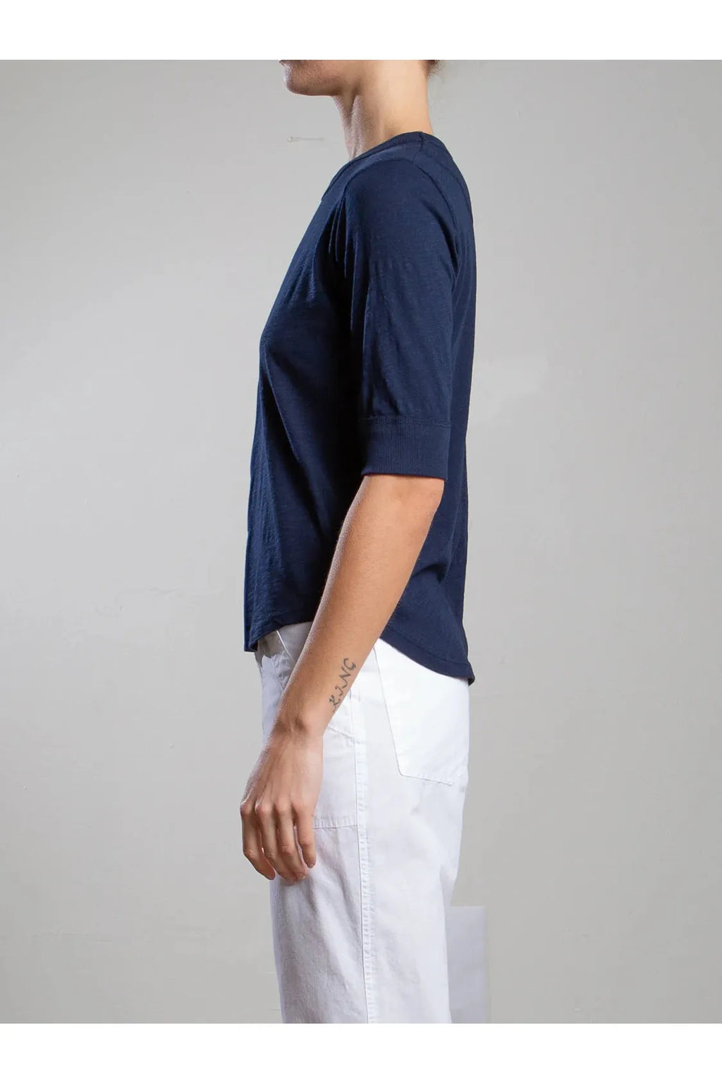 Giada Slim Tee in Supima Slub Pharaoh