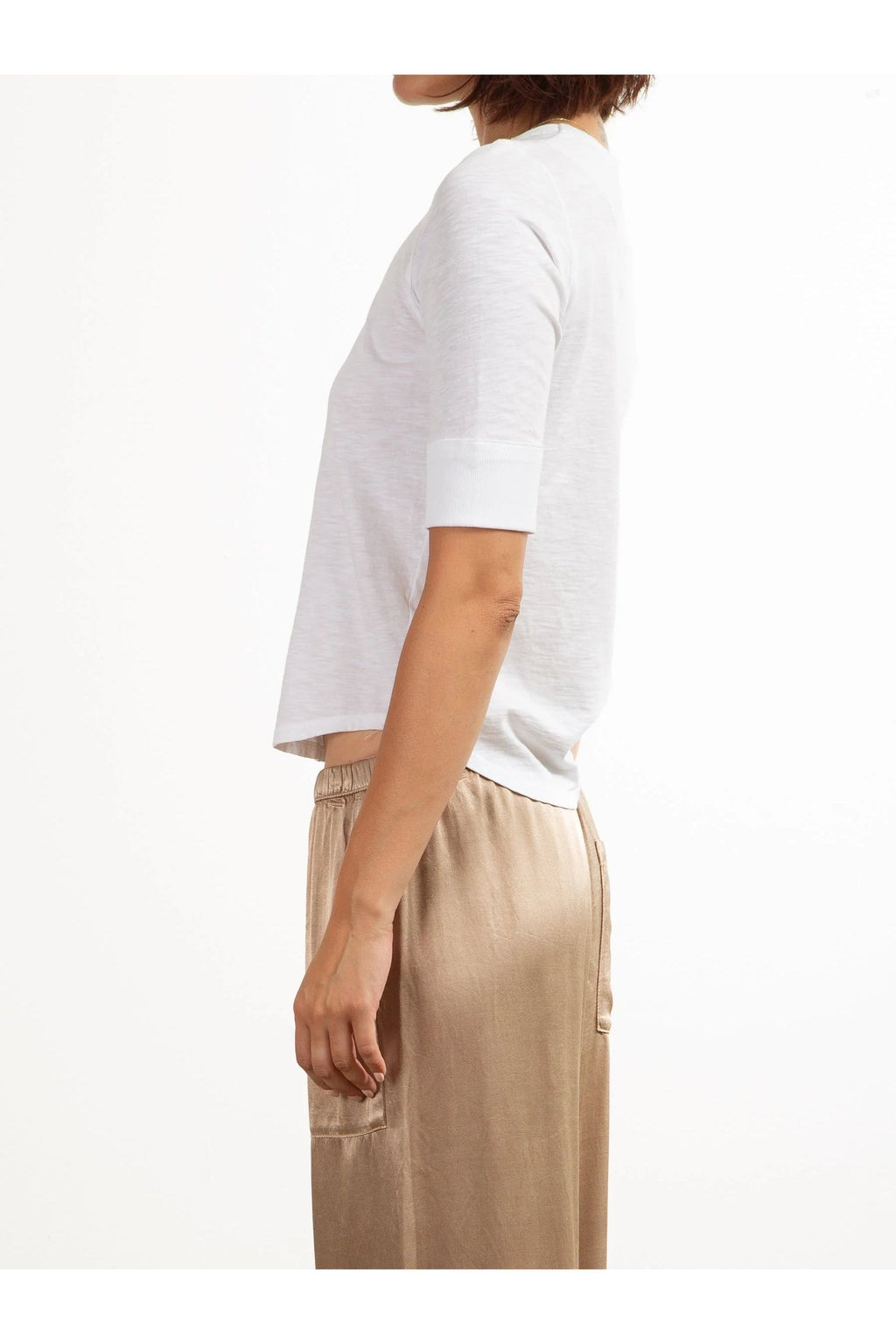 Giada Slim Tee in Supima Slub Pharaoh