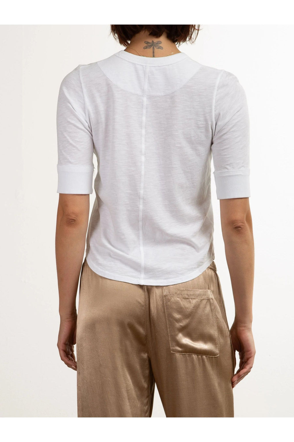 Giada Slim Tee in Supima Slub Pharaoh