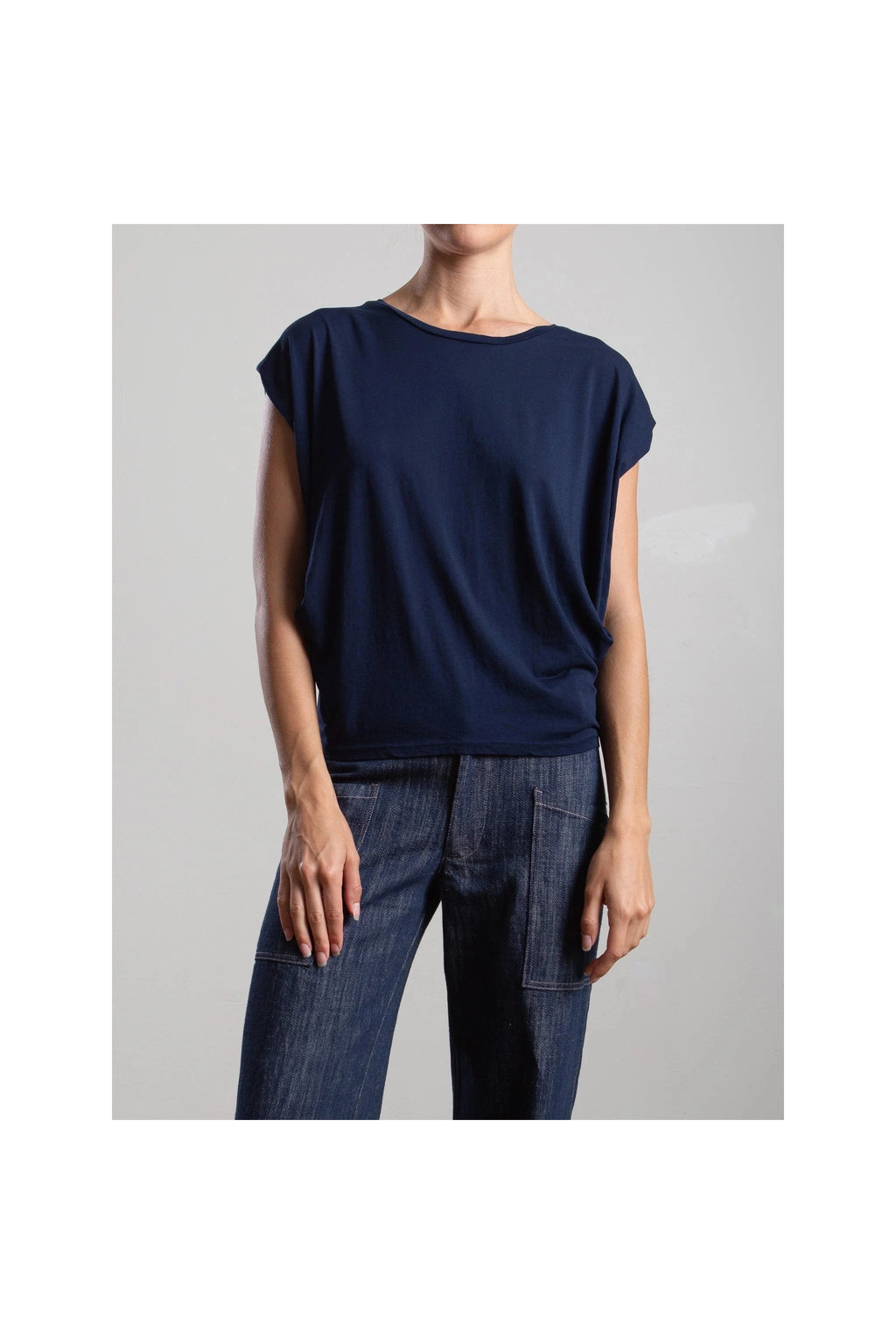 Terrance Tuck Tee in Tissue Jersey Pharaoh