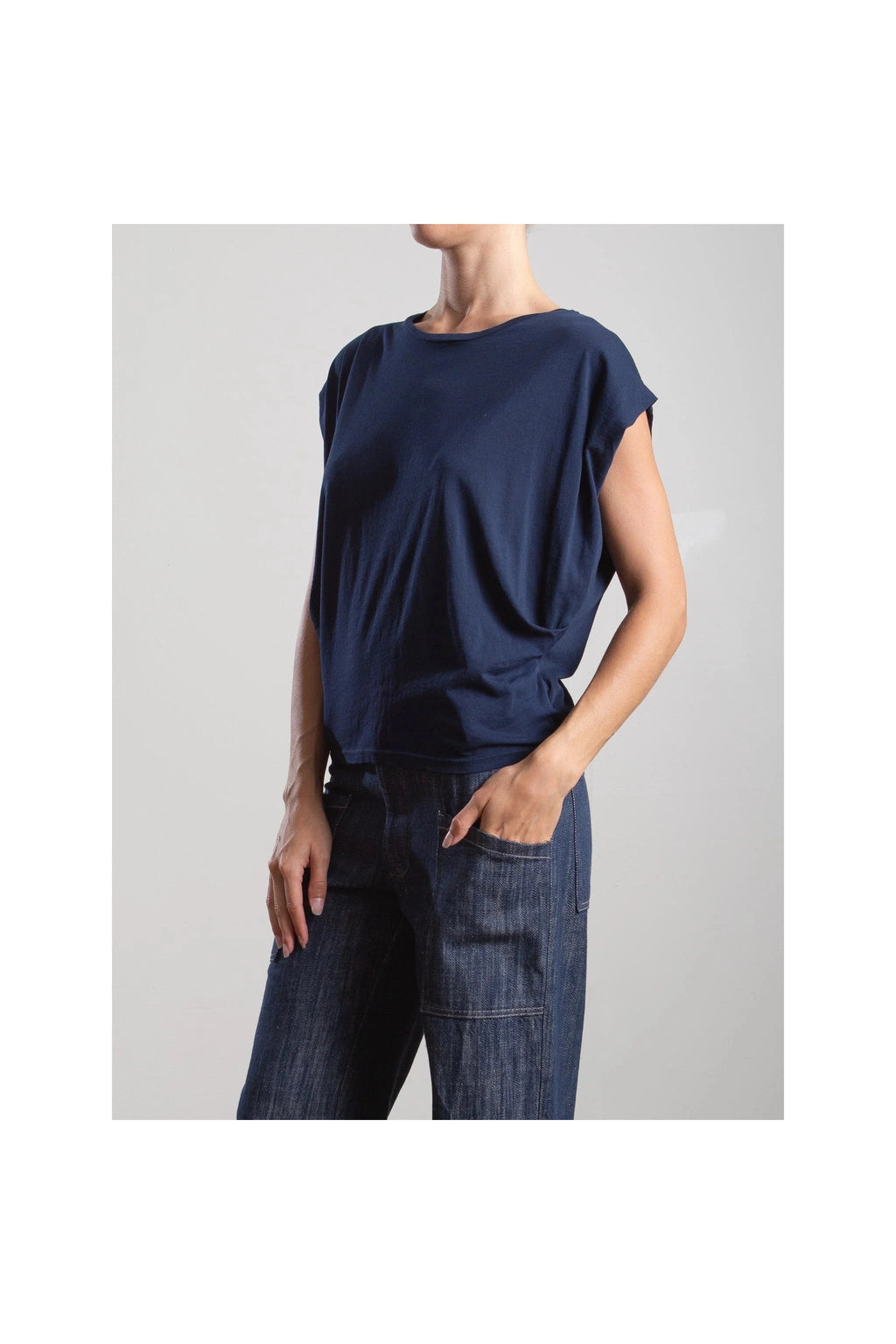 Terrance Tuck Tee in Tissue Jersey Pharaoh