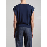 Terrance Tuck Tee in Tissue Jersey Pharaoh