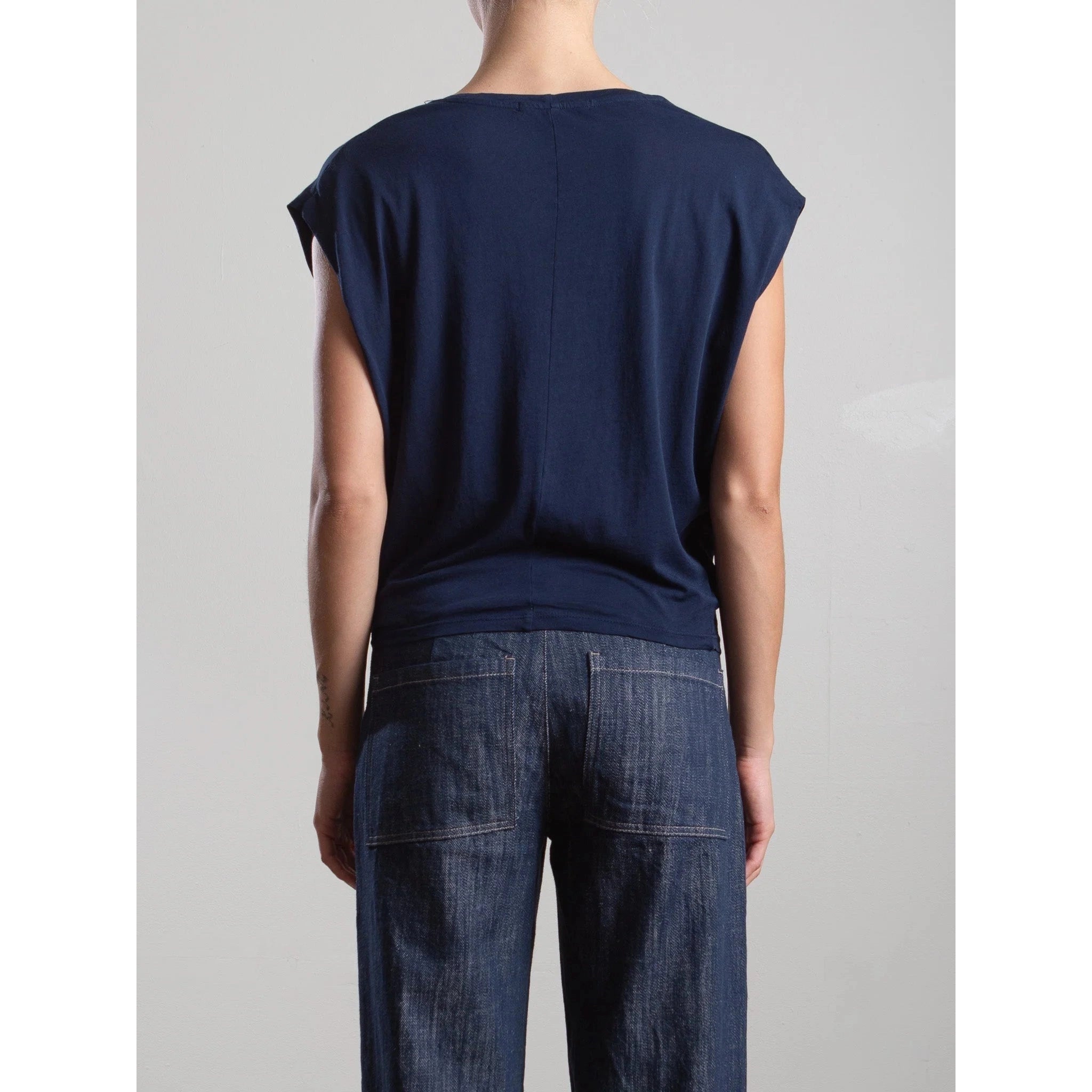 Terrance Tuck Tee in Tissue Jersey Pharaoh