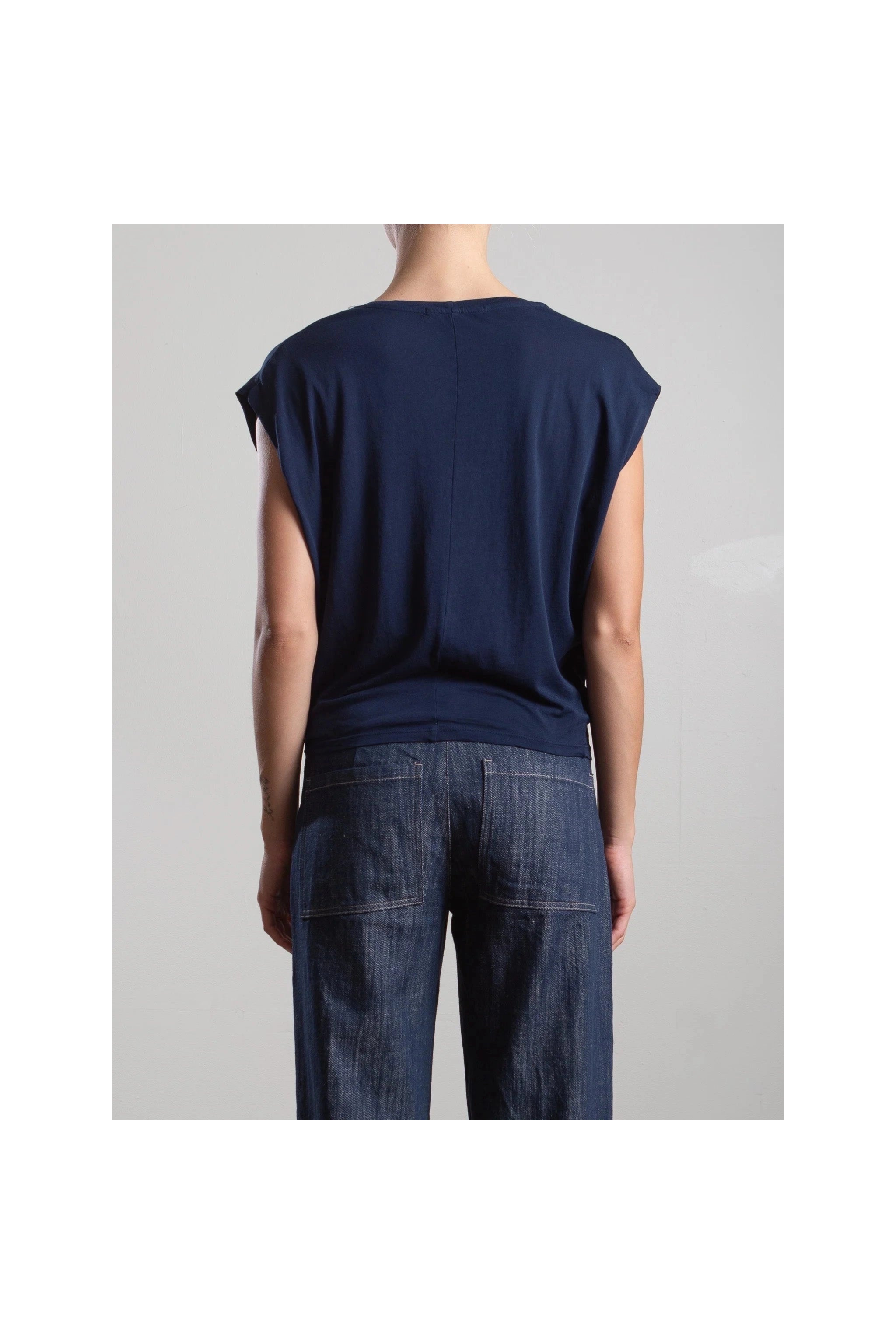 Terrance Tuck Tee in Tissue Jersey Pharaoh