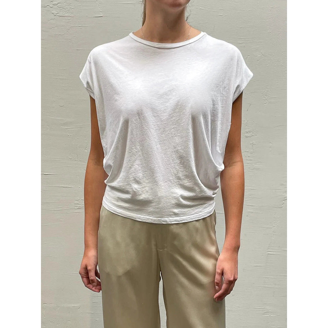 Terrance Tuck Tee in Tissue Jersey Pharaoh