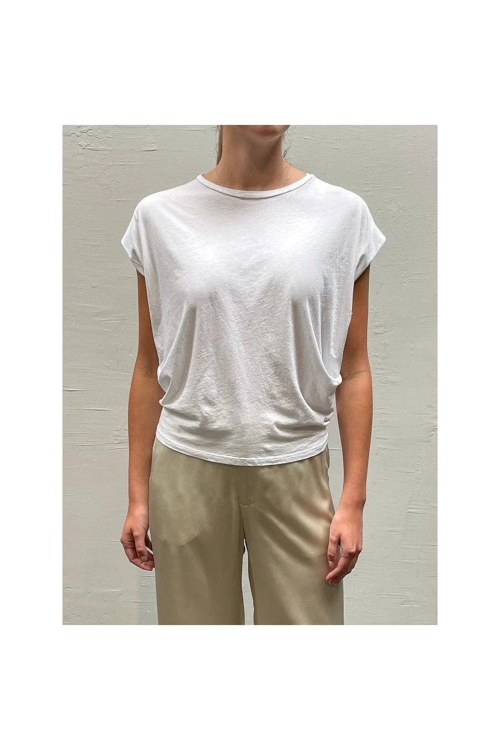 Terrance Tuck Tee in Tissue Jersey Pharaoh