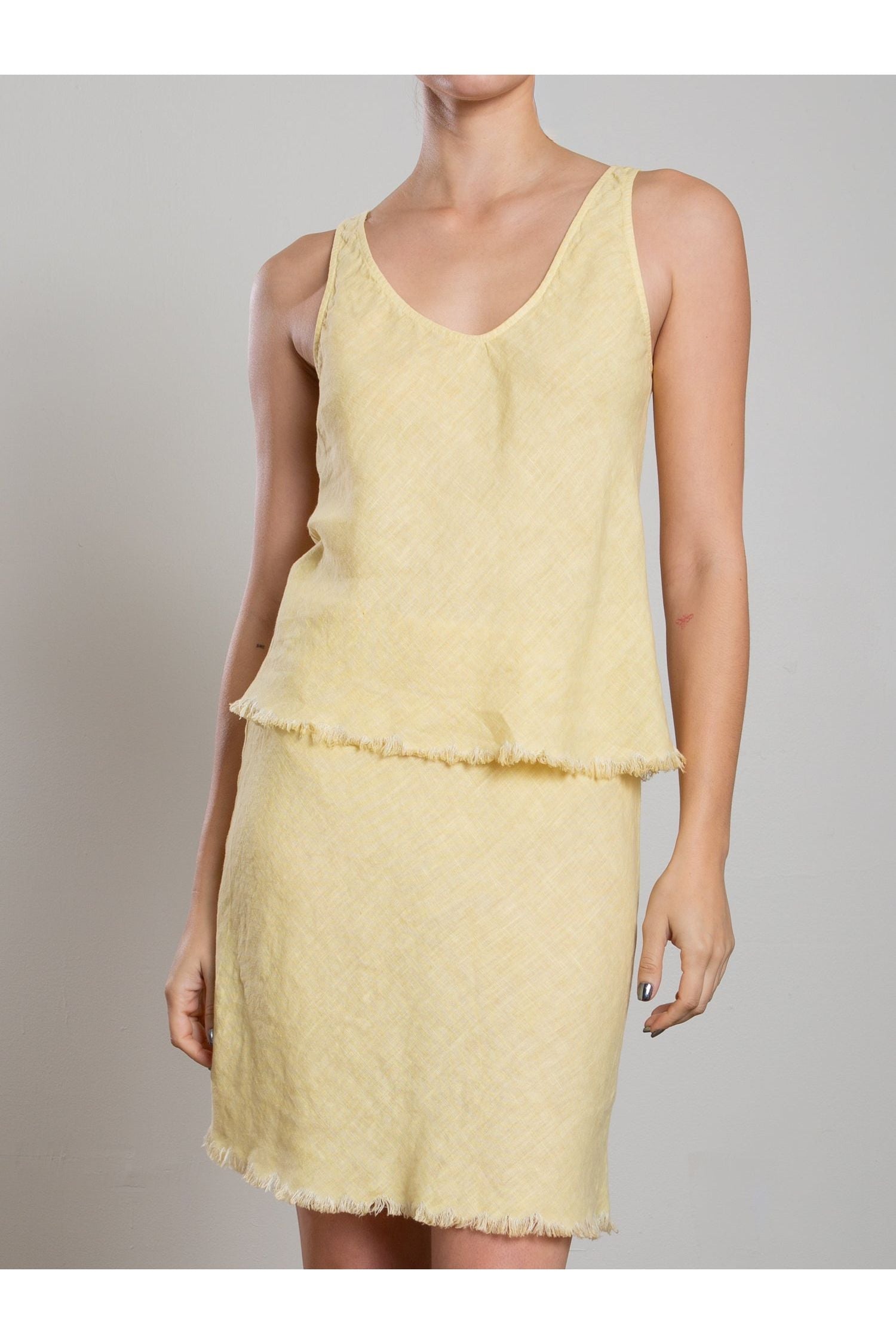 Jennie Tank in Heritage Linen Pharaoh