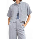 Pharaoh Eddy Shirt in Linen - Slate