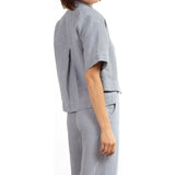 Pharaoh Eddy Shirt in Linen - Slate