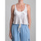 Gray Pharaoh Maggie Tank in Vintage Satin
