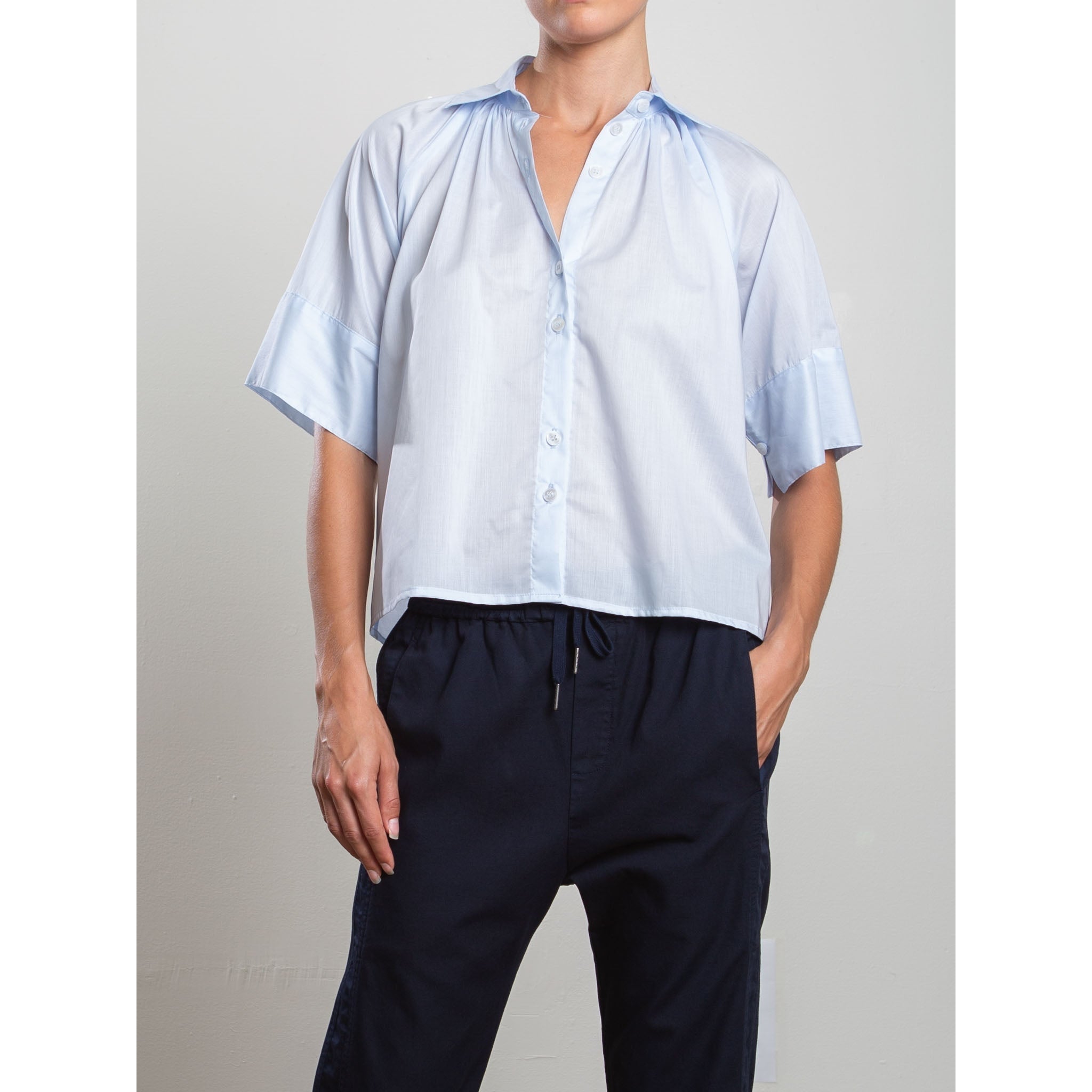 Halle Shirt in Spanish Voile Pharaoh