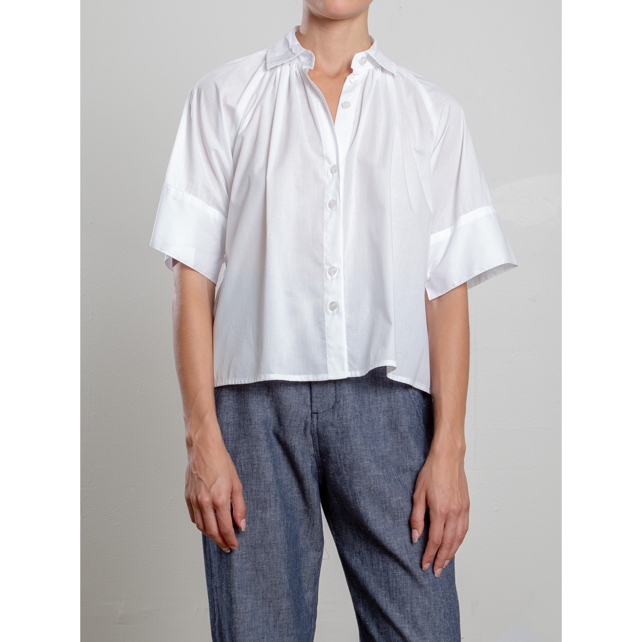 Halle Shirt in Spanish Voile Pharaoh