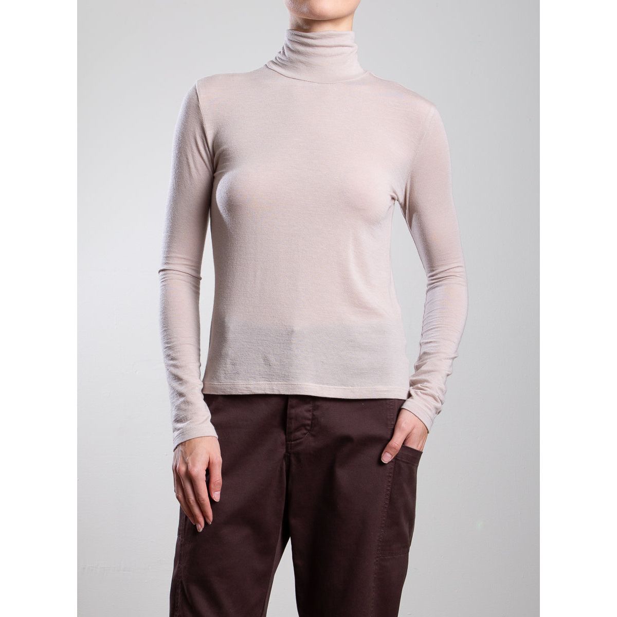 Shiloh Turtleneck in Cashmere Jersey Pharaoh