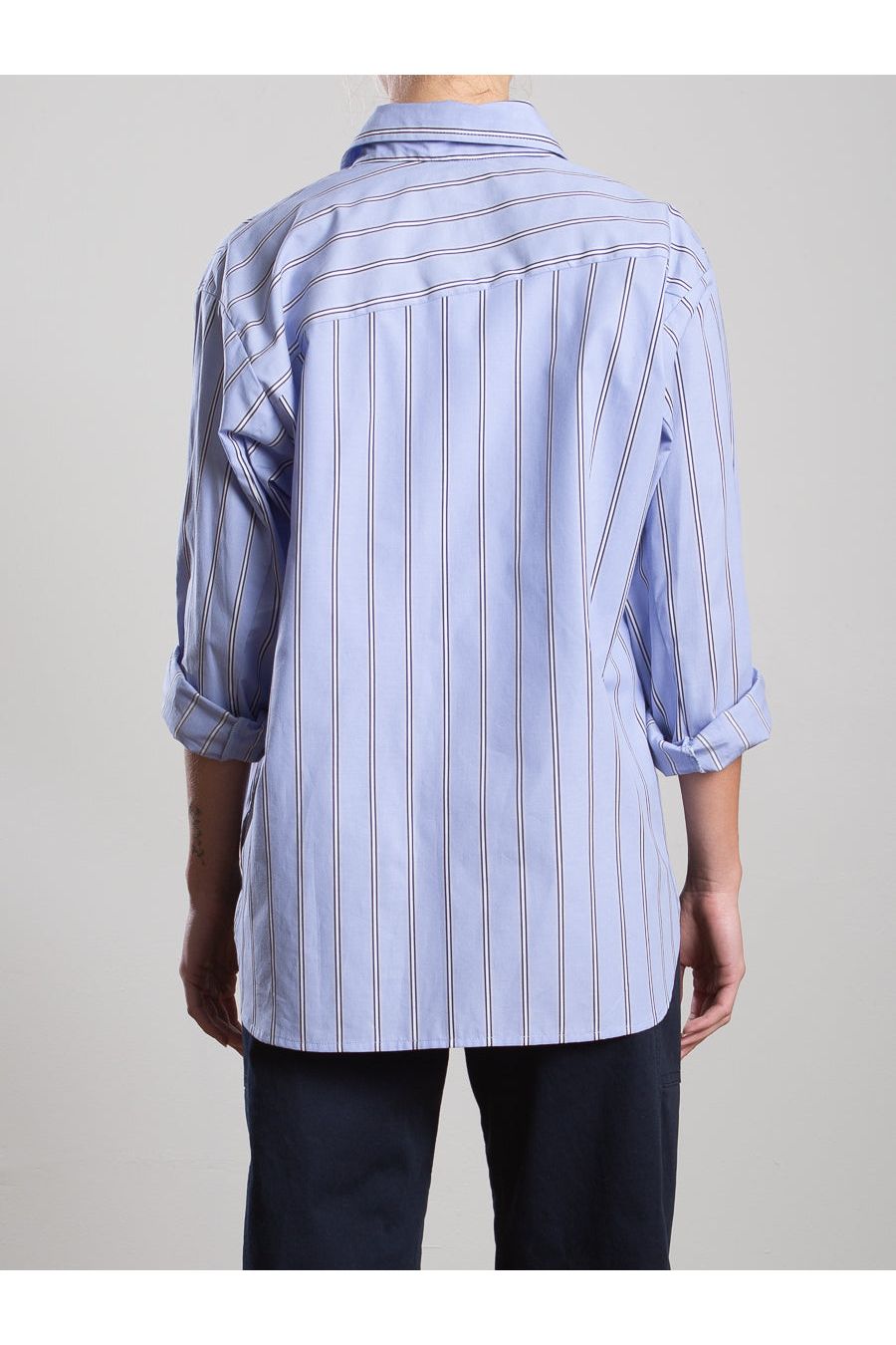Jessie Shirt in Japanese Stripe Pharaoh