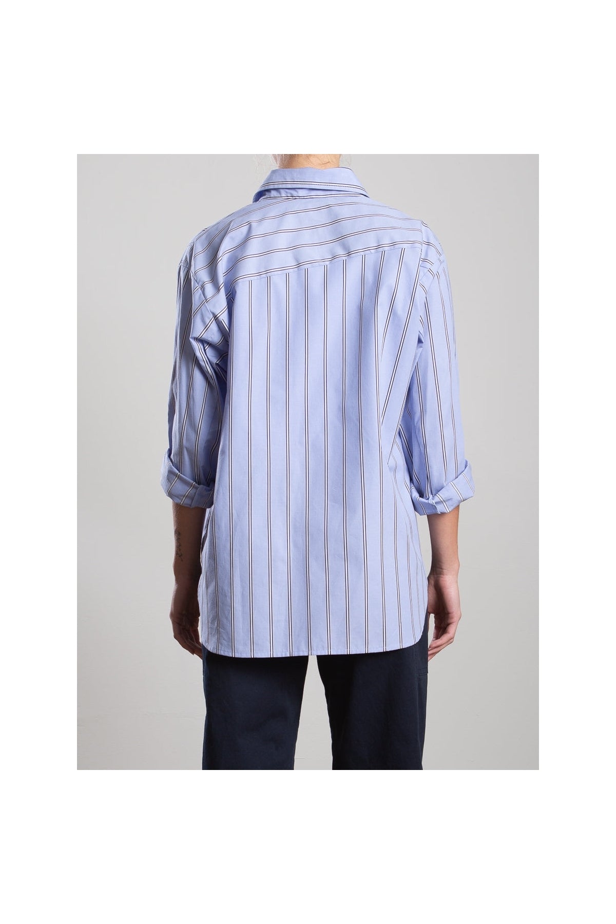 Jessie Shirt in Japanese Stripe Pharaoh