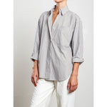 Marvin Shirt in Cotton Stripe Pharaoh