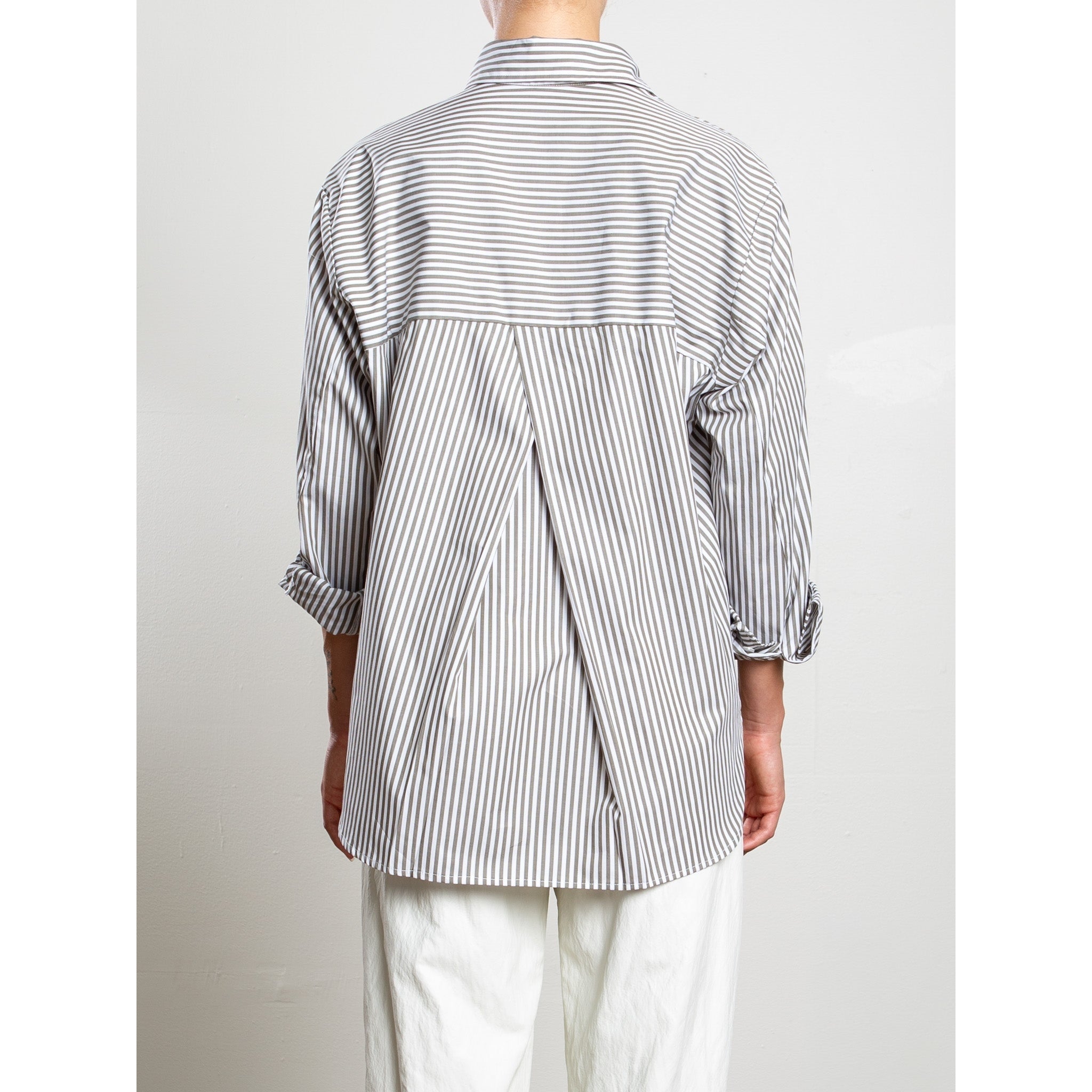 Marvin Shirt in Cotton Stripe Pharaoh