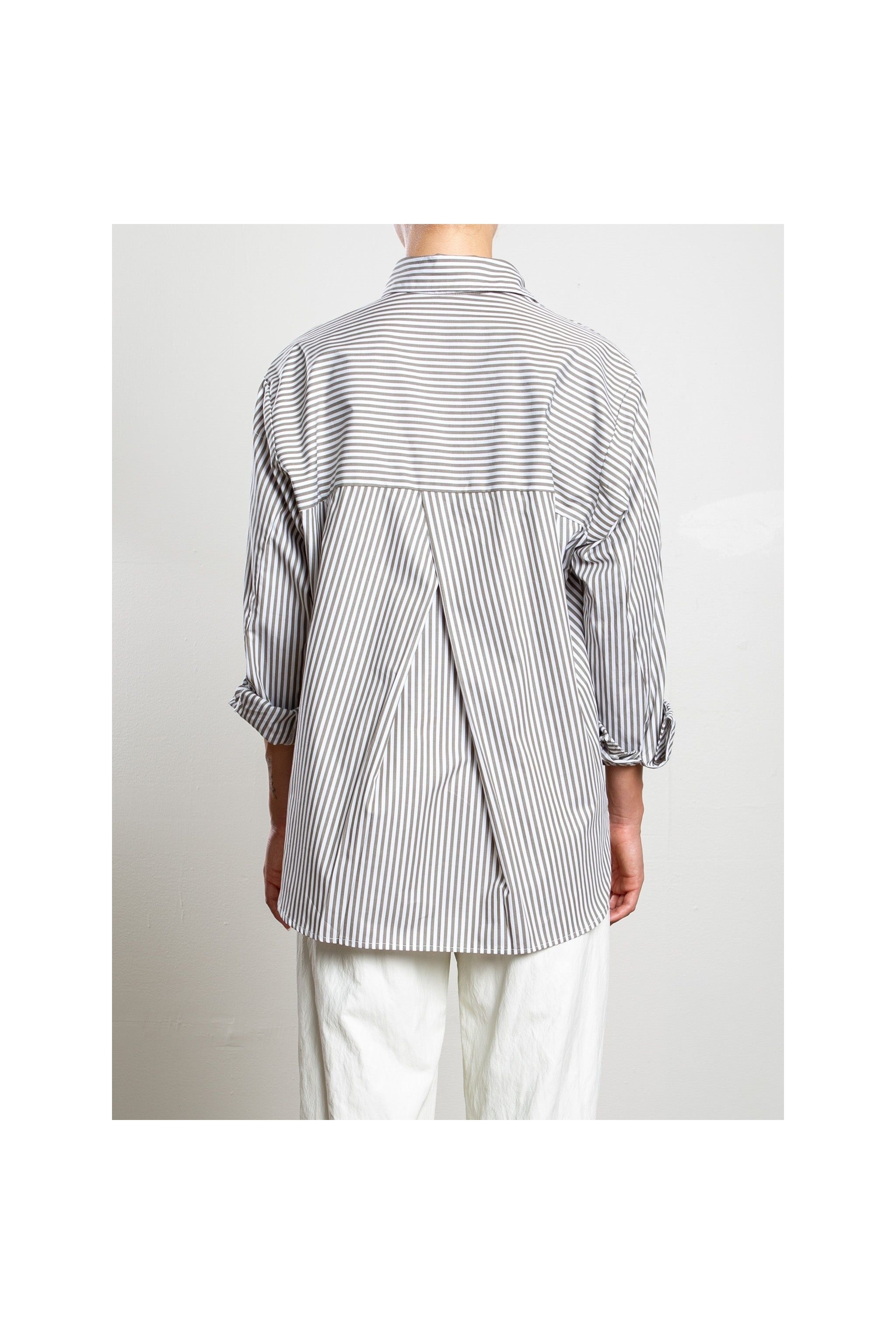 Marvin Shirt in Cotton Stripe Pharaoh