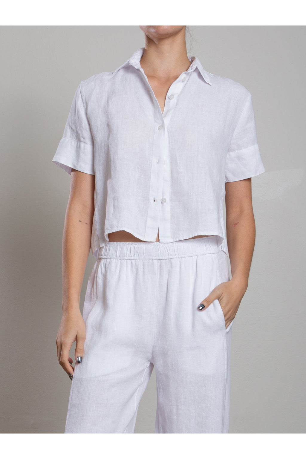 Teddy Shirt in Heritage Linen Pharaoh