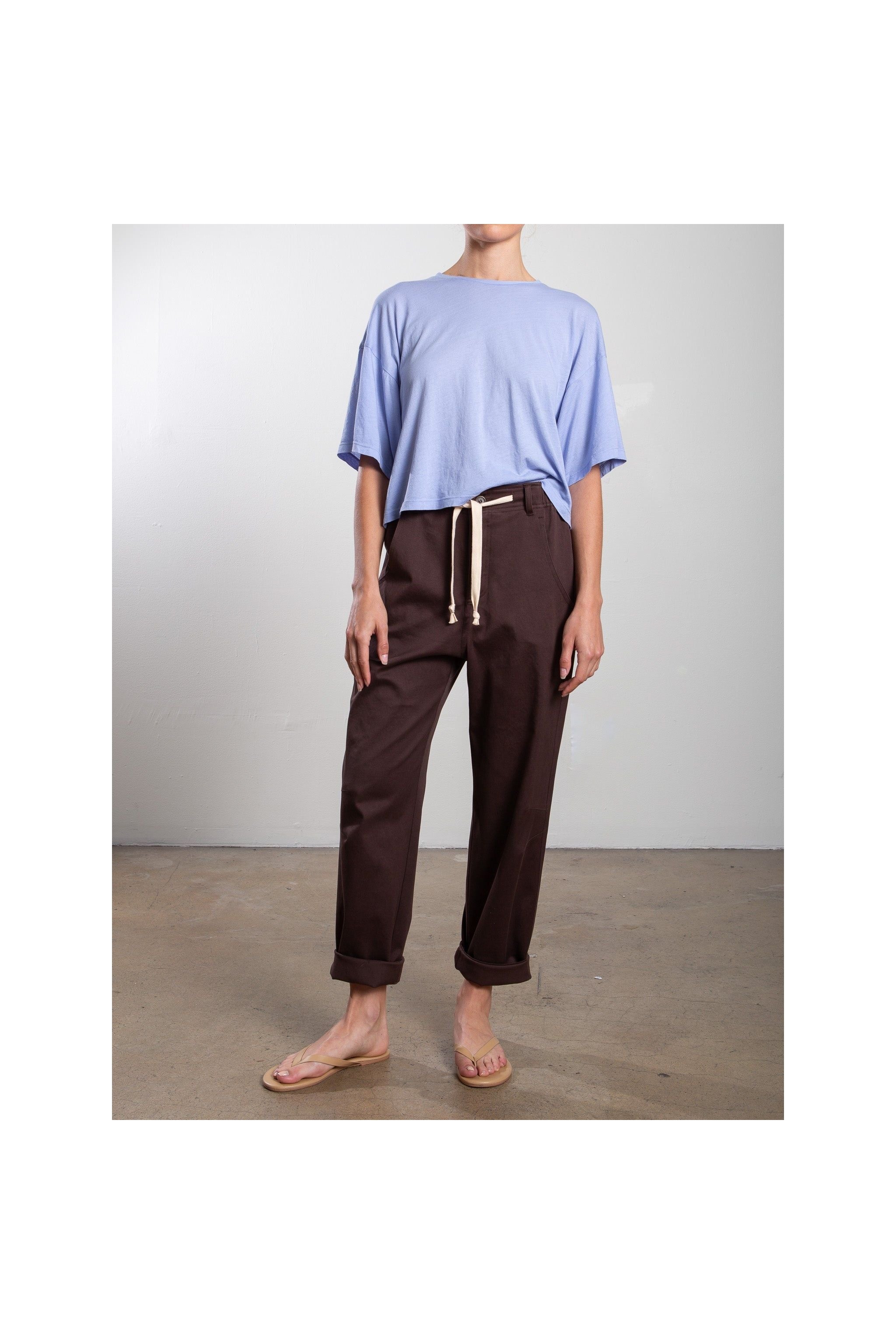 Claire Pant in Cotton Twill Pharaoh