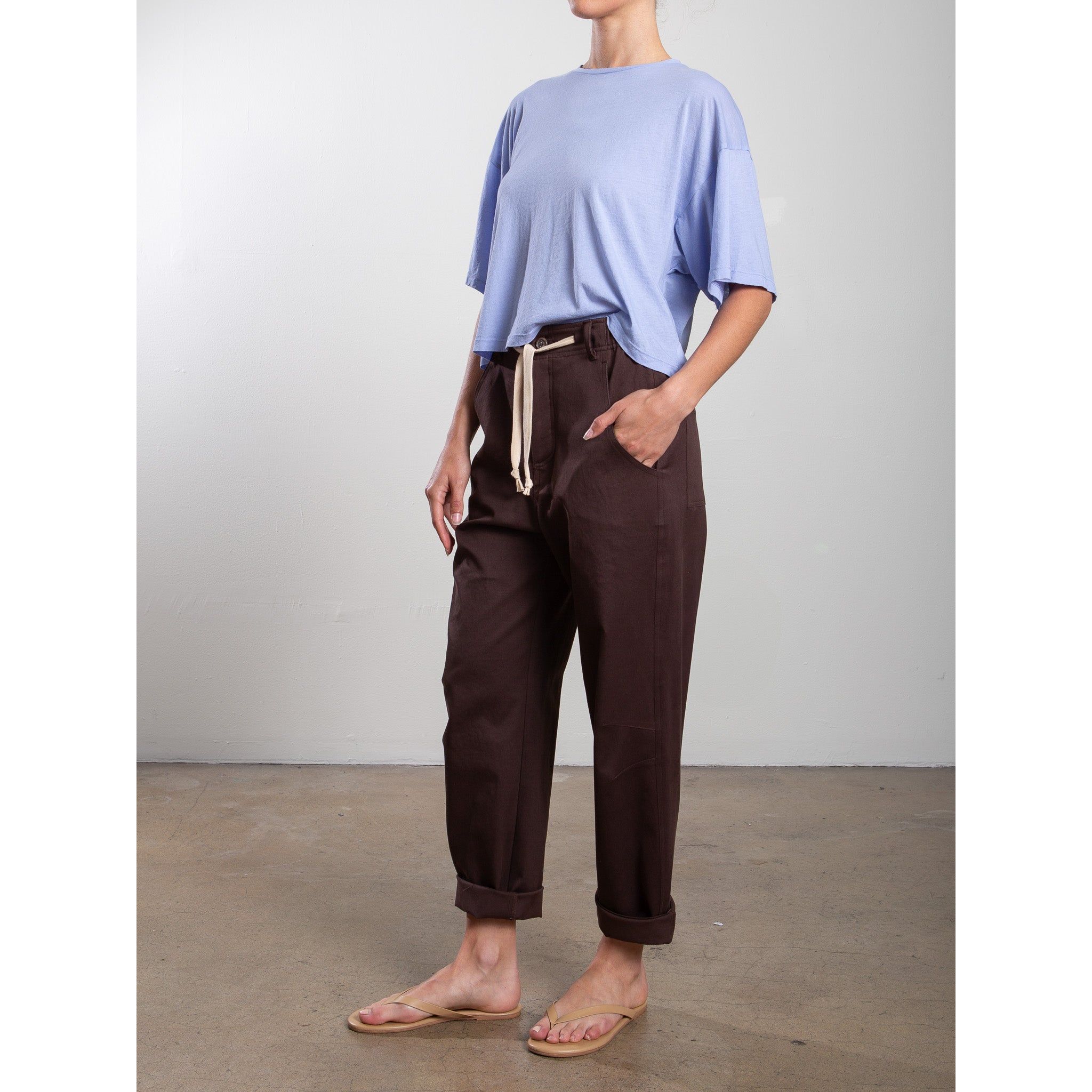 Claire Pant in Cotton Twill Pharaoh