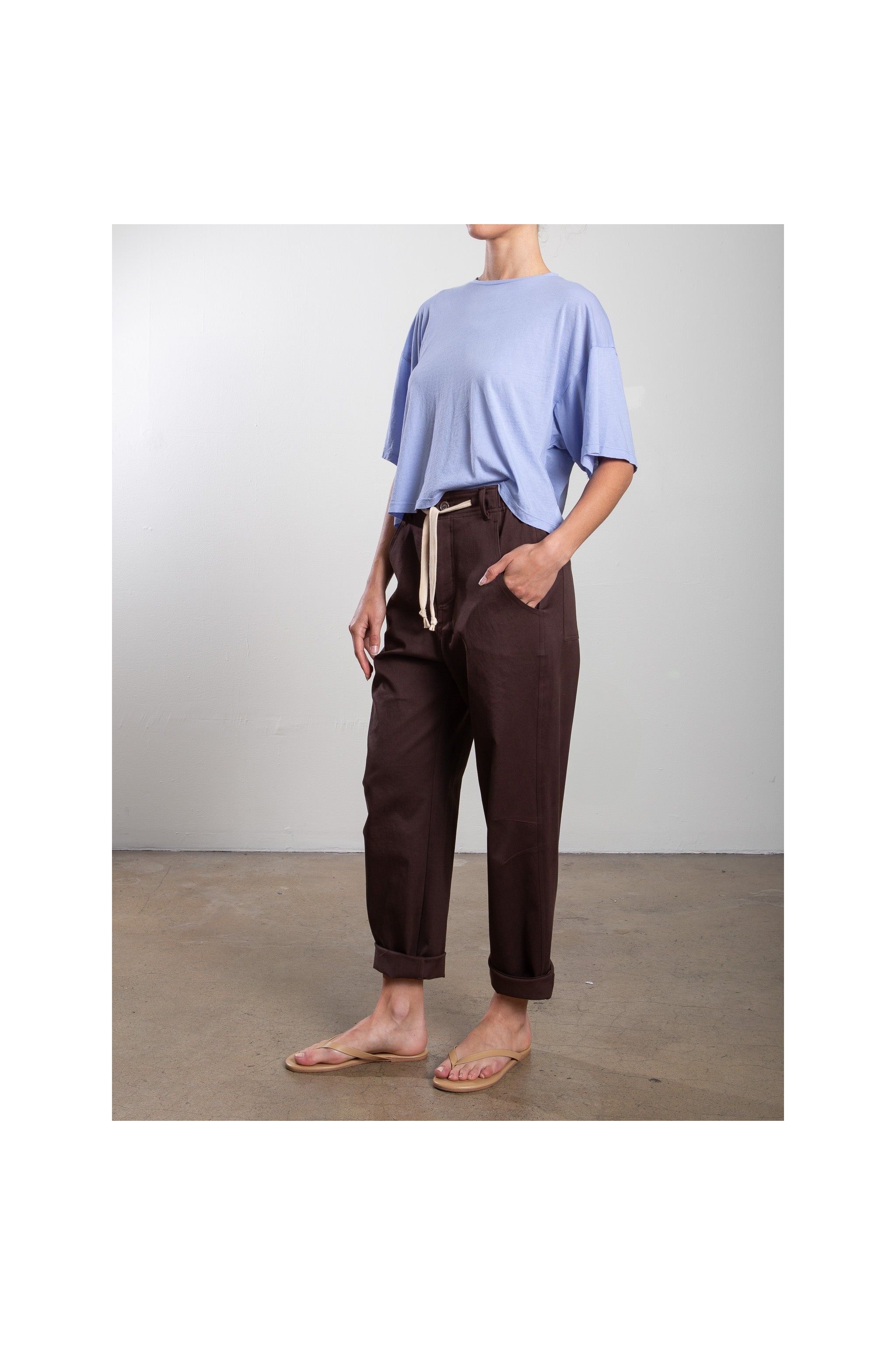 Claire Pant in Cotton Twill Pharaoh