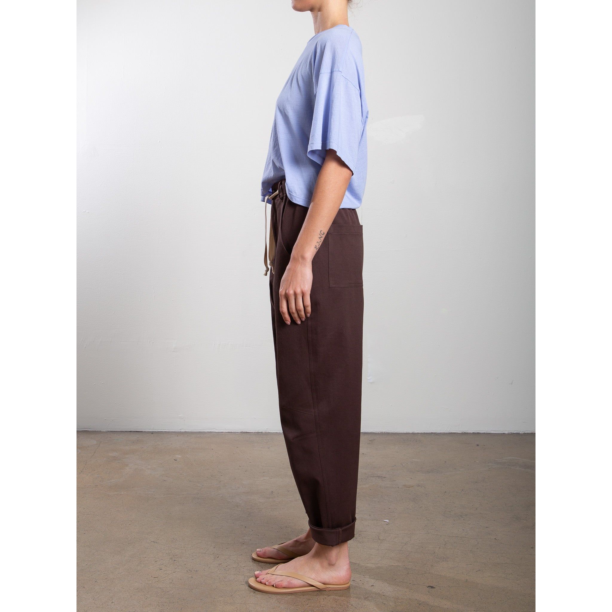 Claire Pant in Cotton Twill Pharaoh