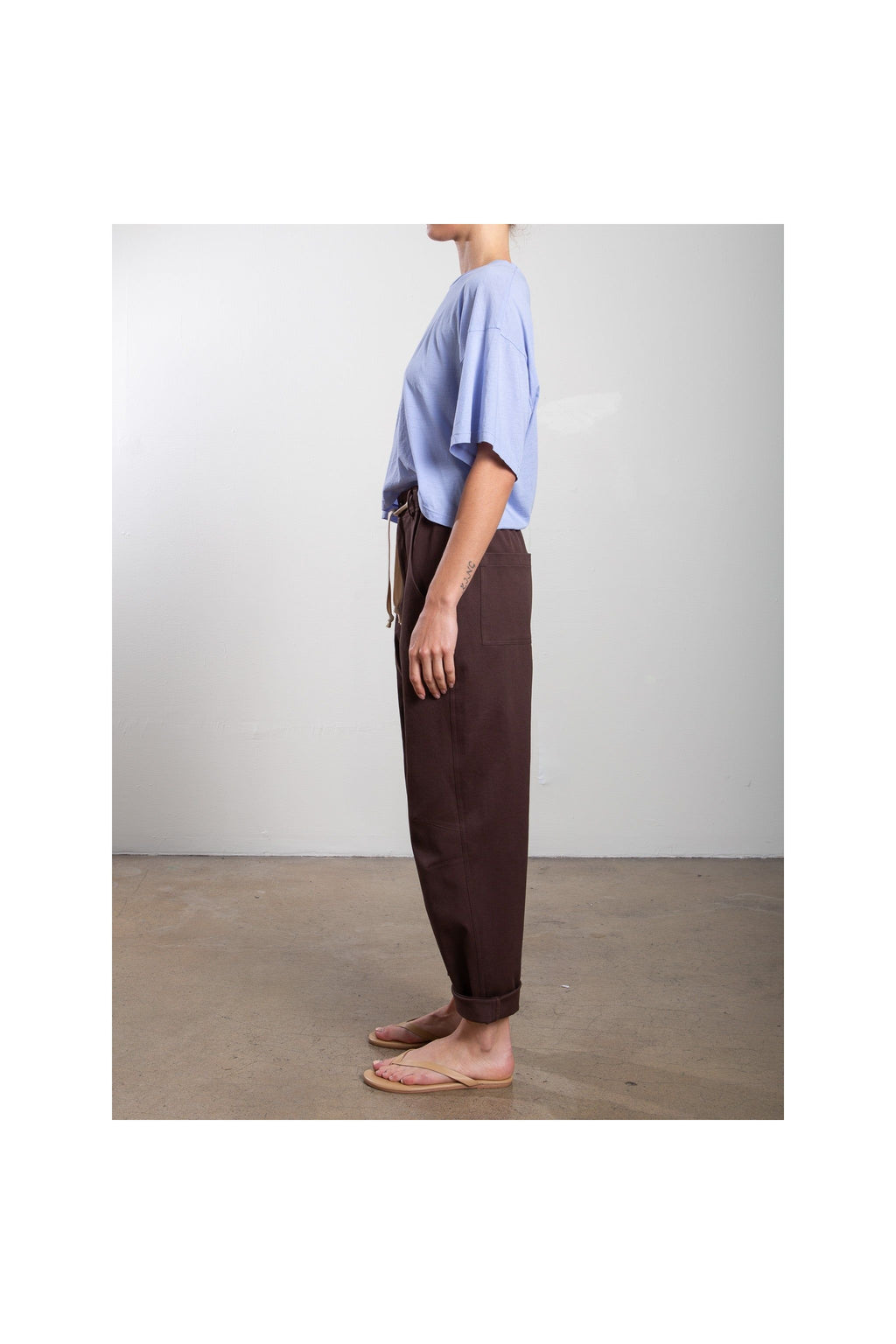 Claire Pant in Cotton Twill Pharaoh