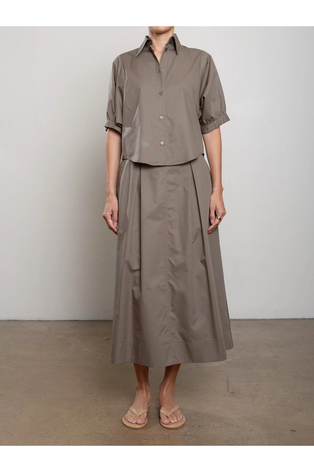 Cody Skirt in Cotton Tencel Pharaoh