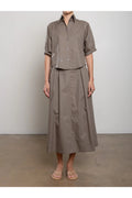 Cody Skirt in Cotton Tencel Pharaoh