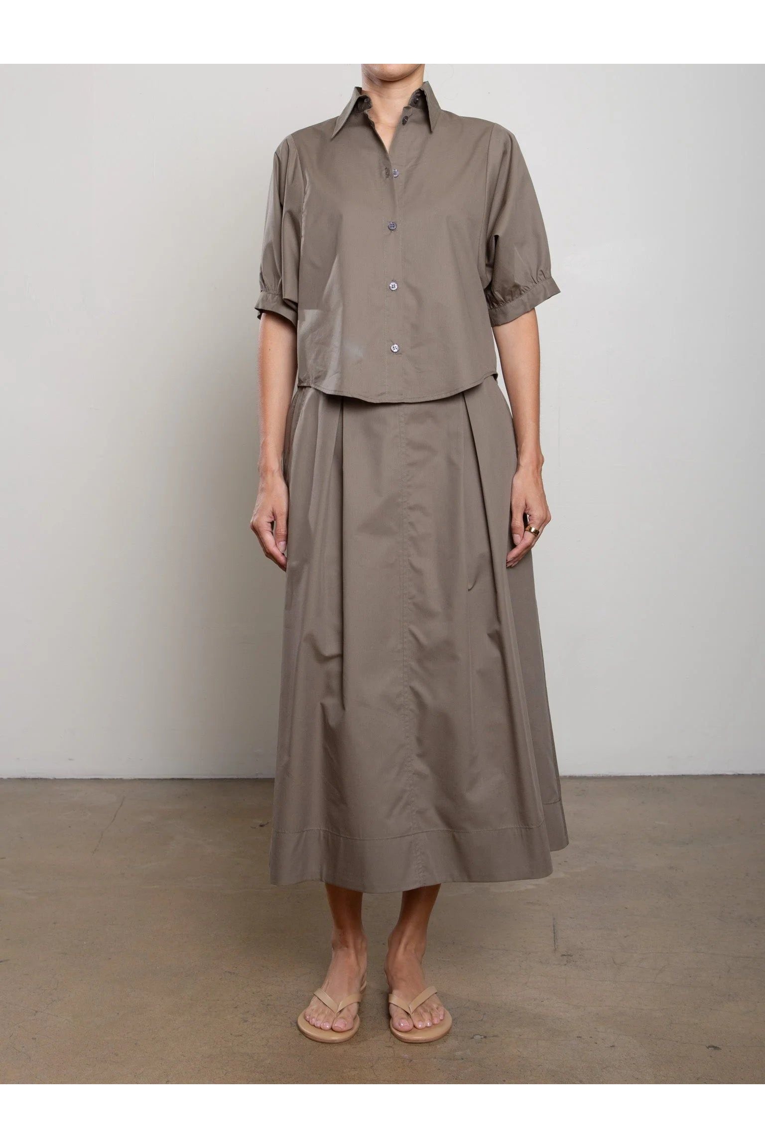 Cody Skirt in Cotton Tencel Pharaoh