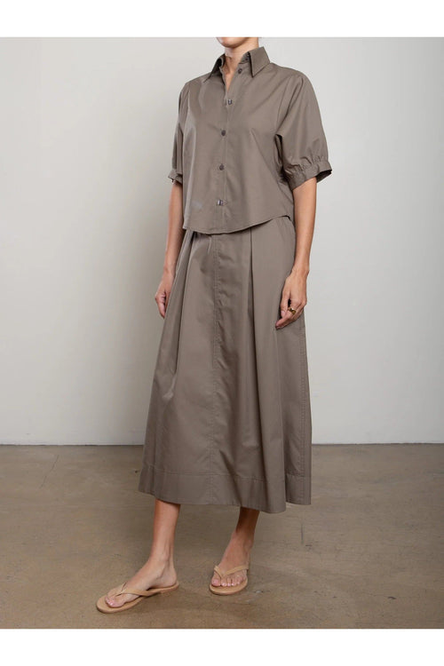 Cody Skirt in Cotton Tencel Pharaoh